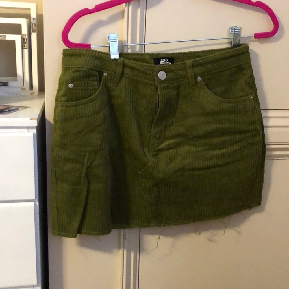 Green skirt